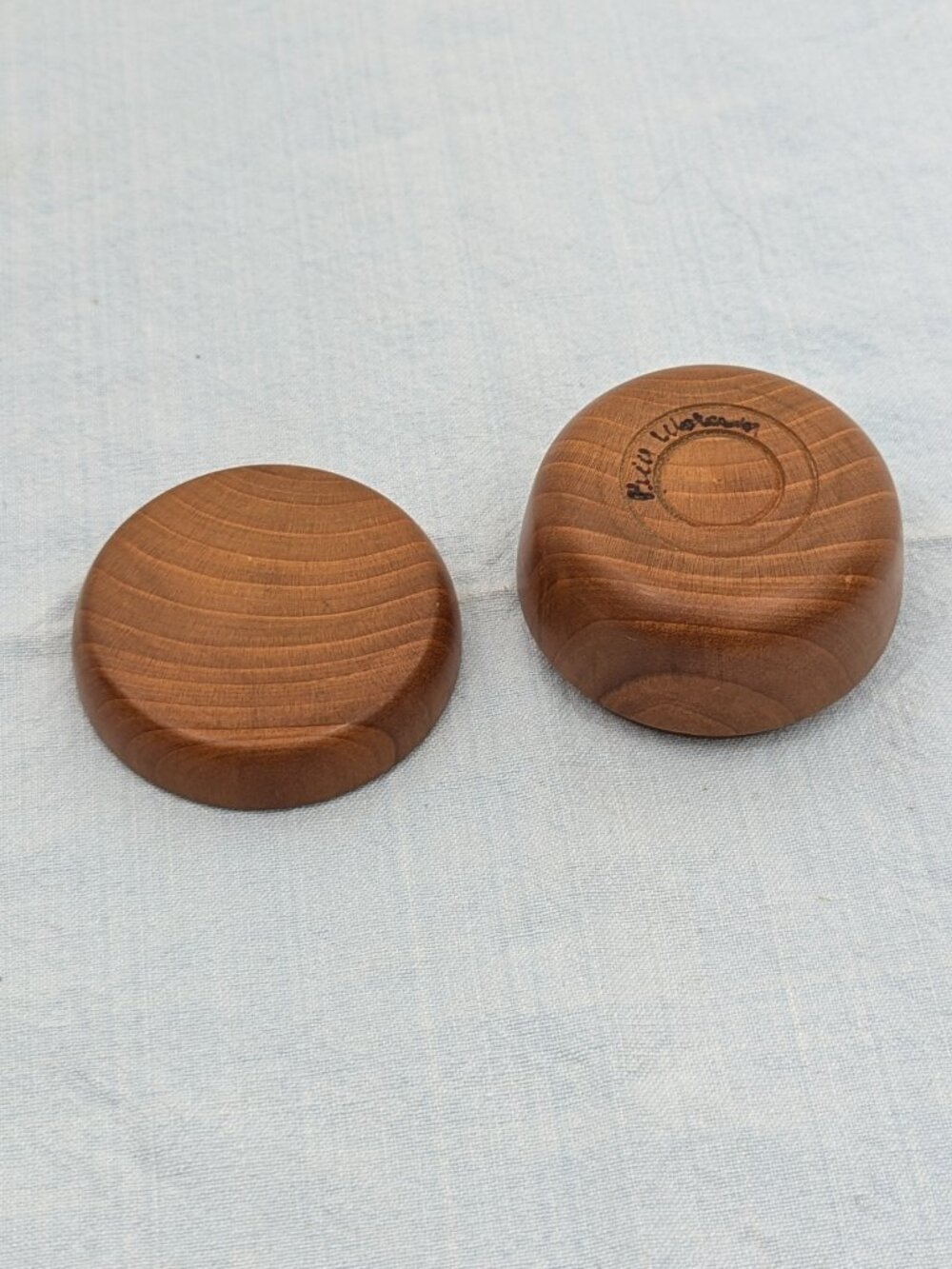 Wooden Jewelry or Treasure Box Small 2.25 Inch Vintage - Picture 3 of 6